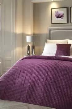 Stella' Winter Rich Velvet Quilted Bedspread Throw