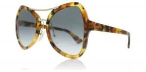 Prada PR18SS Sunglasses Spotted Havana UF34R2 55mm