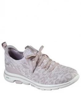 Skechers Go Walk 5 Trainer - Mauve Size 4, Women