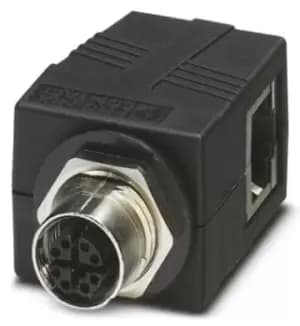 Phoenix Contact 1404548 Adapter, M12 Xcode Plug-Rj45 Jack, 8Pos