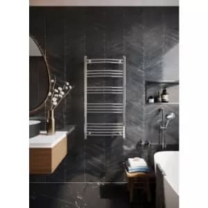 V6 Curved Radiator 1200 x 600mm Chrome