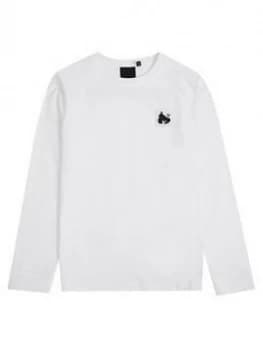 Money Boys Long Sleeve Block Ape T-Shirt - White