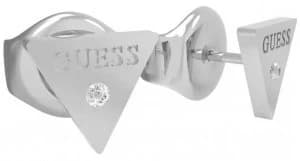 Guess Miniature Stainless Steel Triangle Stud Earrings Jewellery