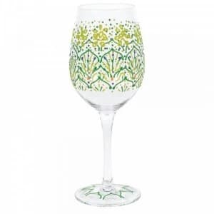 Lemon Henna Wine Glass