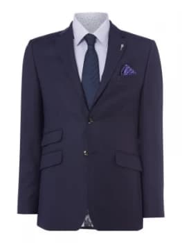 Ted Baker Mens Chalky Birdseye Suit Jacket Dark Blue