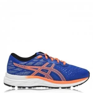 Asics Gel Excite 7 Junior Boys Running Shoes - Blue/Orange