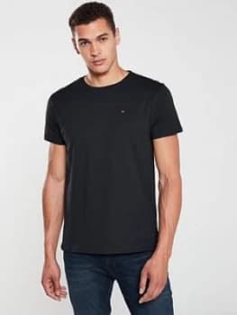 Tommy Jeans Original Flag Logo T-Shirt - Black