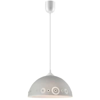 Lamkur Lighting - Dome Pendants Ceiling Light Grey, 1x E27