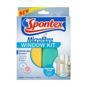 Spontex Microfibre Window Kit