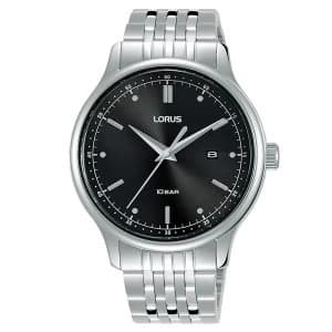 Lorus RH901NX9 Mens Dress Black Dial Stainless Steel Bracelet Watch