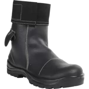 Perf PB25 Mid Leg Black Foundry Safety Boots - Size 6 - Black
