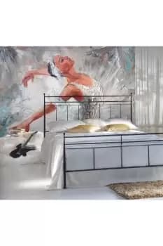 Ballerina Grey Matt Smooth Paste the Wall Mural 350cm wide x 280cm high