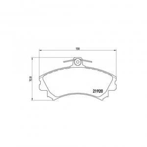 Front Brake Pad Set BREMBO P 54 022