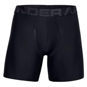 Under Armour 2 Pack 6" Tech Boxers Mens - Black