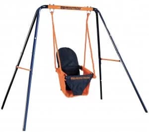 Hedstrom Folding Toddler Swing - Blue and Orange