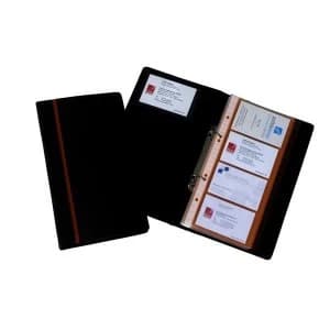 Rexel Optima Business Card Book Black