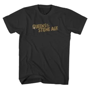 Queens Of The Stone Age - Bullet Shot Logo Unisex Large T-Shirt - Black