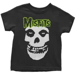Misfits - Skull & Logo Kids 5 Years Toddler T-Shirt - Black