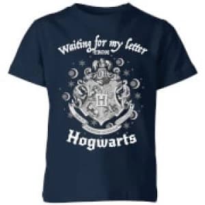 Harry Potter Waiting For My Letter From Hogwarts Kids T-Shirt - Navy - 11-12 Years