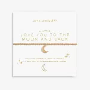 Gold Love You To The Moon And Back Gold 17.5cm Bracelet 6186