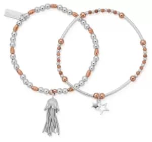 ChloBo MBSET738337 Mixed Metal Wishful Set Of 2 Rose Gold Jewellery