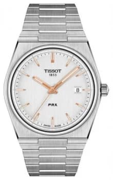 Tissot Mens PRX 40mm Quartz Silver Dial T1374101103100 Watch