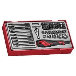 Teng TTMDQ49 Bit & Quick Chuck Handle Set, 49 Piece