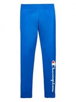 Champion Girls Logo Leggings - Blue