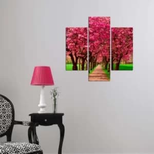 3MDF-074 Multicolor Decorative MDF Painting (3 Pieces)