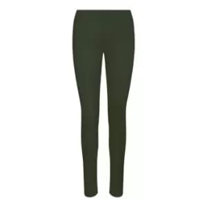 AWDis Just Cool Womens Girlie Workout Leggings (L) (Combat Green)