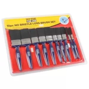 Fit For The Job 10Pc FFJ No Bristle Loss Paint Brush Set- you get 12