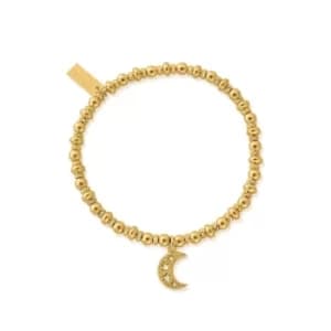 ChloBo GBDS3087 Gold Tone Didi Starry Moon Hand Bracelet