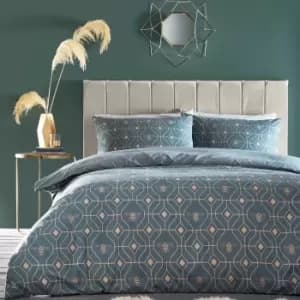 Furn. Bee Deco French Blue Duvet Cover and Pillowcase Set French Blue