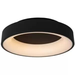 Lucide Mirage Modern Flush ceiling light - Ø45cm - LED Dim. - 1x33W 2700K - Black