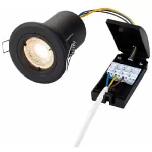 Saxby Lighting - Saxby ShieldPLUS Indoor Recessed Fixed Matt Black Paint