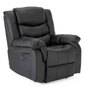 Seattle Electric Recliner - Black