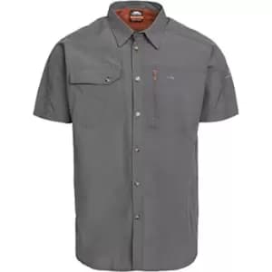 Trespass Mens Lowrel Short Sleeve Travel Shirt (M) (Carbon)
