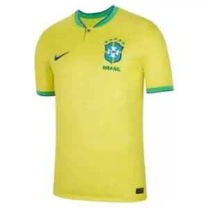 Nike Brazil Home Shirt 2022 2023 Adults - Yellow