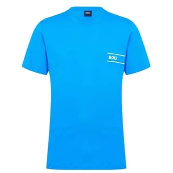Boss Relaxed-Fit Cotton T Shirt - Blue