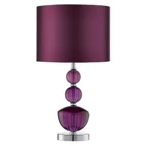 Searchlight Lighting Collection Rae Stacked Purple Table Lamp
