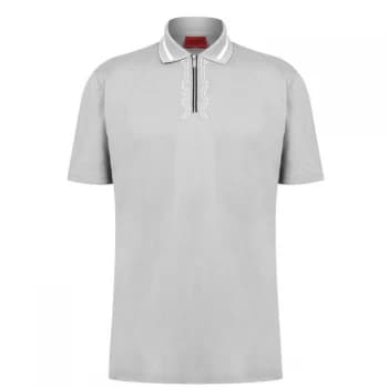 Hugo Boss Dolmar 213 Polo Shirt Silver Size L Men