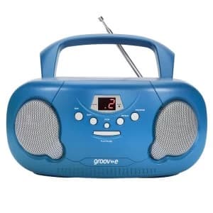 Groov-e Original Boombox Portable CD Player with Radio - Blue