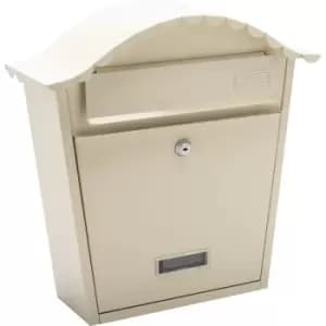 Burg-Wachter Classic Post Box Antique in Cream Galvanised Steel