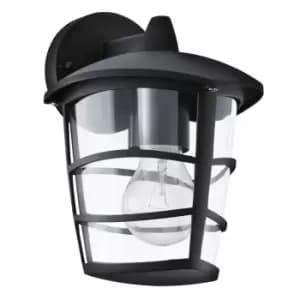 Eglo Small Black Lantern Exterior Wall Lamp