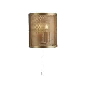 1 Light Wall Light Mesh Matt Gold, E27