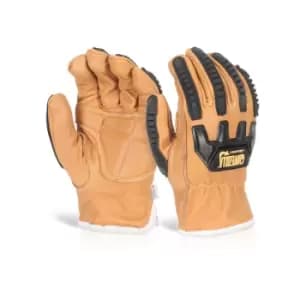 Impact arc flash thermal drivers glove xl - Brown - Brown - Glovezilla