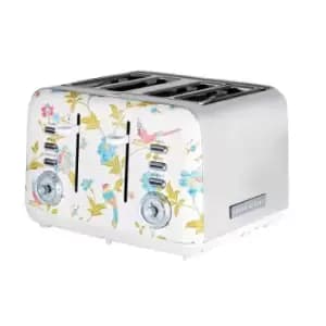 Laura Ashley VQSBT583WSUK Elveden 4 Slice Toaster