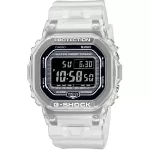Mens Casio 'G-Shock' Clear and Black Plastic/Resin Quartz Watch