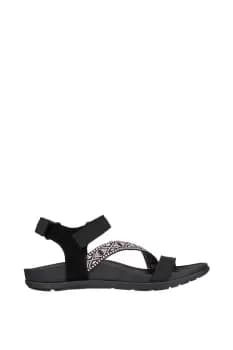 Black 'Reggae-Lite' Beachy Sunrise Sandal