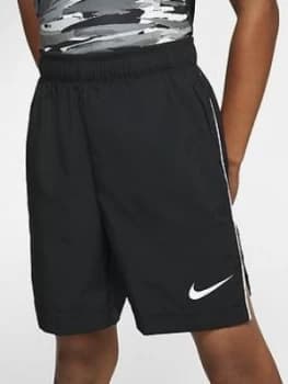 Nike Sportswear Older Boys Woven Training Shorts - Black